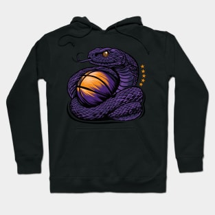 Purple and gold snake mamba, five championships, player legends Hoodie